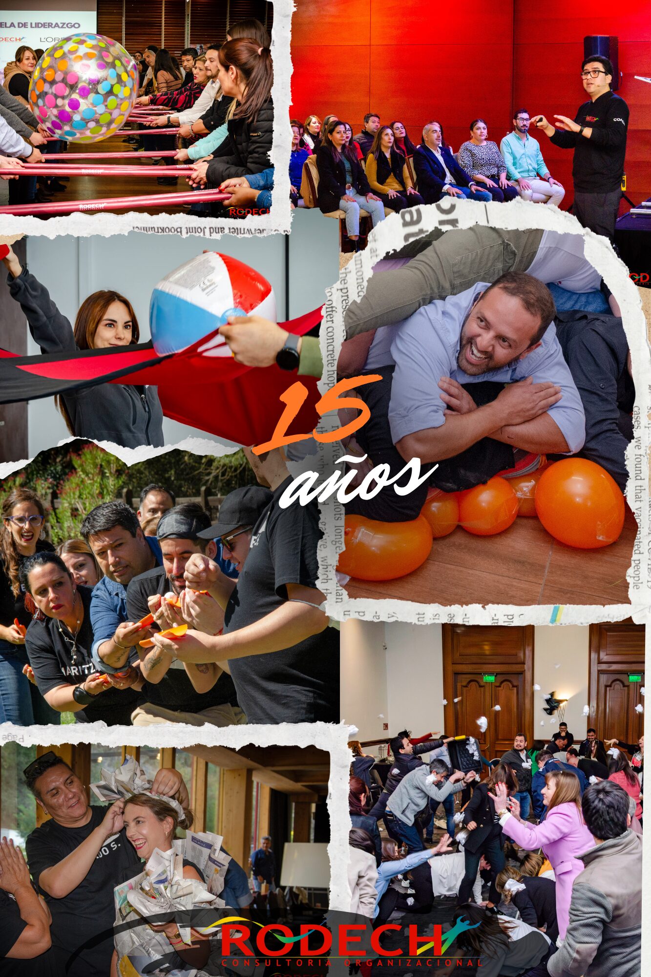 Consultoría organizacional y actividades de desarrollo de equipos en empresas de Chile realizadas por RODECH